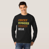 Chicky Nuggies Choccy Milk Chicken Nugget Meme T-shirt (Voorkant volledig)