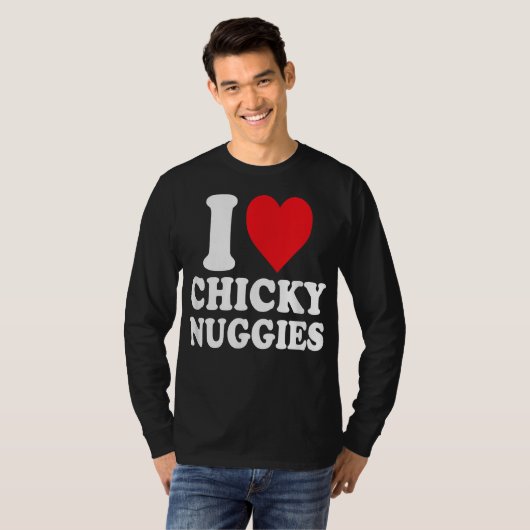 Chicky Nuggies | Funny Chicken Nuggets Viral | T-shirt (Voorkant volledig)
