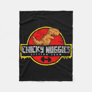 Chicky Nuggies Lifting Team Chicken Nugget Lover D Fleece Deken