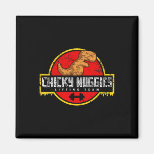 Chicky Nuggies Lifting Team Chicken Nugget Lover D Magneet