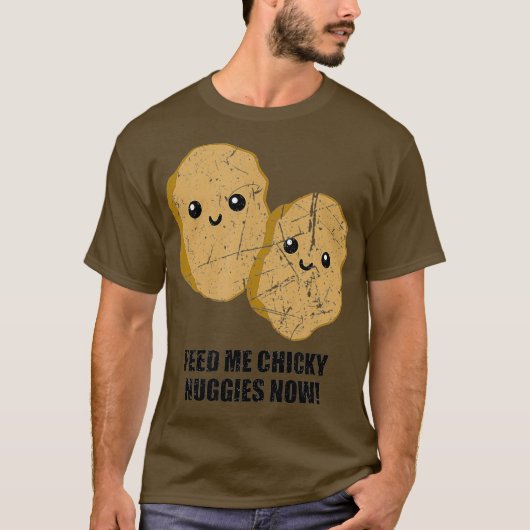 Chicky Nuggies Time Funny Viral Meme Trend T-shirt (Voorkant)