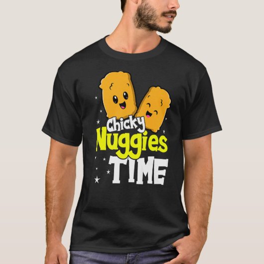 Chicky Nuggies Time Nuggets Chicken Costume Nugget T-shirt (Voorkant)