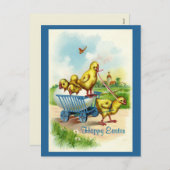 Chicky Wagon Easter Briefkaart (Voorkant / Achterkant)