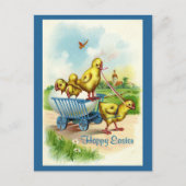 Chicky Wagon Easter Briefkaart (Voorkant)