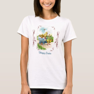 Chicky Wagon Easter Vrouwen Shirt