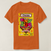 Chiclets Tiny Size Flavis-bekleed gom T-shirt (Design voorkant)
