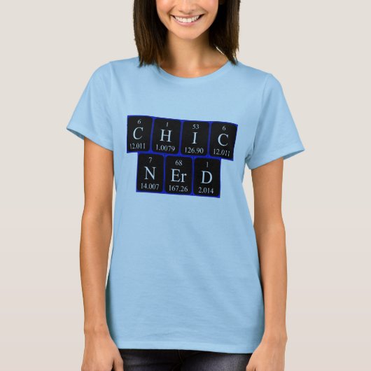 ChicNerd periodiek shirt van de zinsnede (Voorkant)
