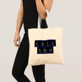 ChicNerd periodieke lijstuitdrukking canvas tas (Voorkant (product))