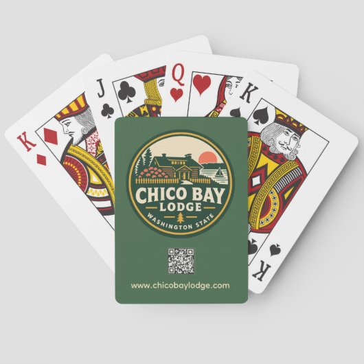 Chico Bay Lodge Speelkaarten met QR-code (Achterkant)