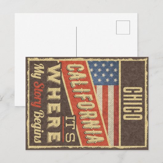 Chico California Briefkaart (Voorkant / Achterkant)