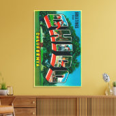 Chico, California - Large Letter Scenes Canvas Afdruk (Insitu (Woonkamer))