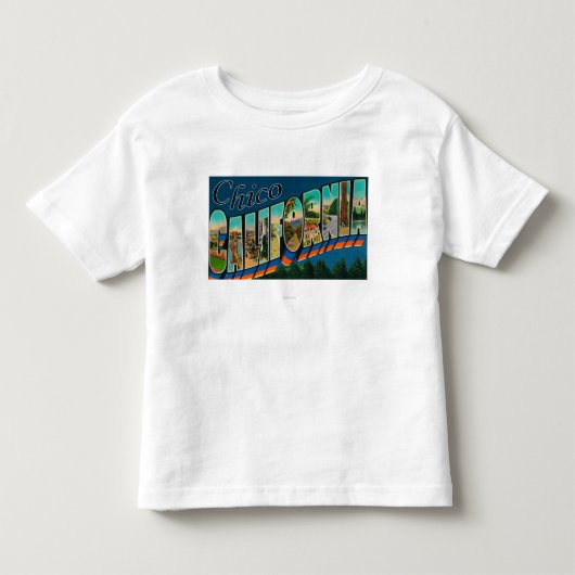 Chico, California - Large Letter Scenes Kinder Shirts (Voorkant)