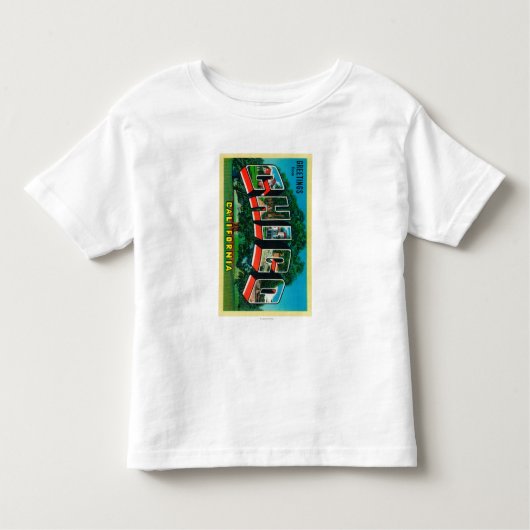 Chico, California - Large Letter Scenes Kinder Shirts (Voorkant)