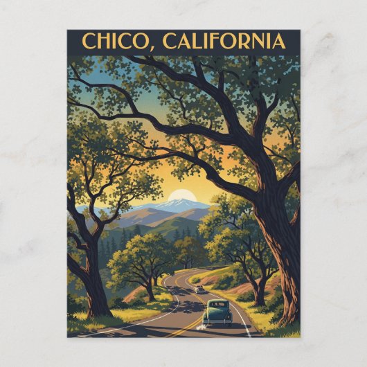 Chico California Reizen Briefkaart (Voorkant)
