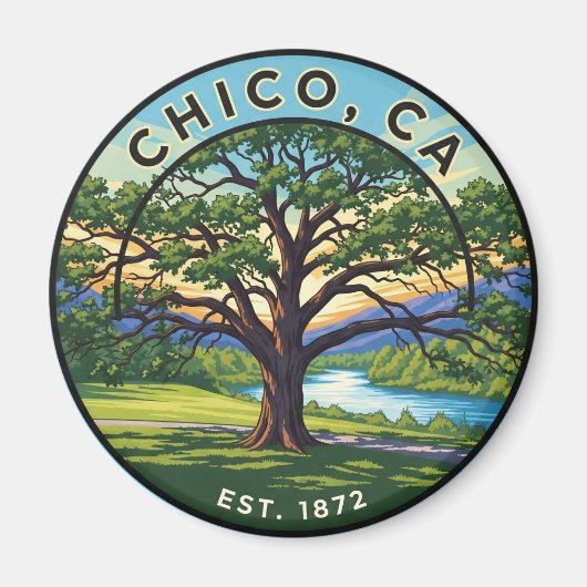 Chico California Reizen Magneet (Voorkant)
