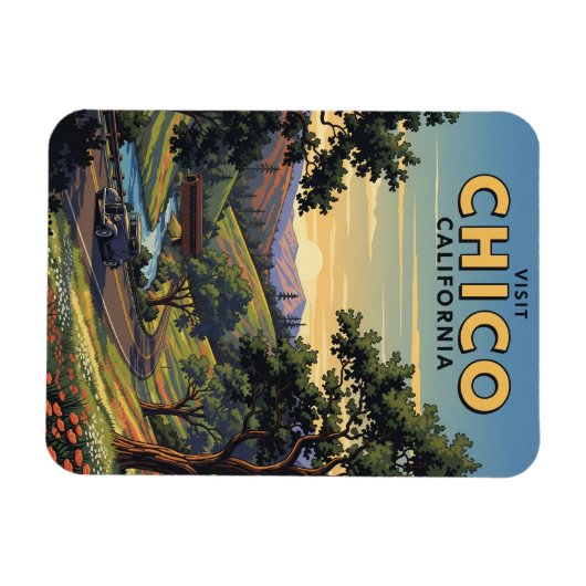 Chico California Reizen Magneet (Horizontaal)
