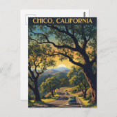 Chico California Travel Briefkaart (Voorkant / Achterkant)