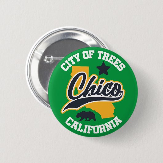 Chico, Californië Ronde Button 5,7 Cm (Voorkant /achterkant)