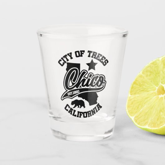 Chico, Californië Shot Glas (Voorkant)