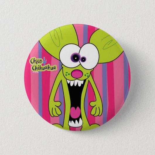 Chico Chihuahua guauu Ronde Button 5,7 Cm (Voorkant)