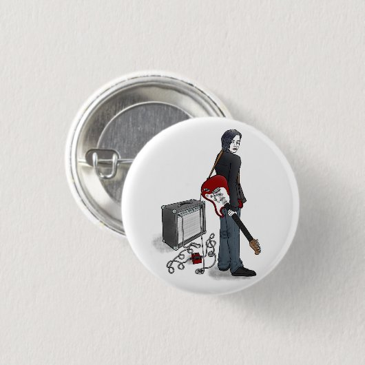 chico con guitarra ronde button 3,2 cm (Voorkant /achterkant)