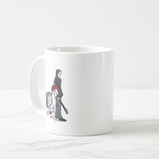 chico con guitarra taza koffiemok (Voorkant links)