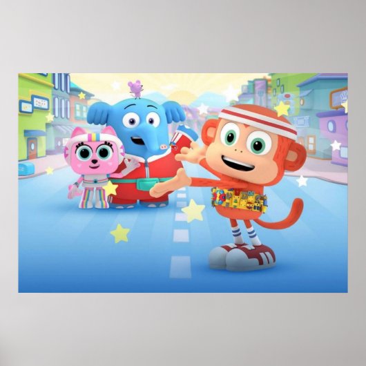 Chico en Bon Bon Poster (Voorkant)