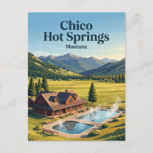 Chico Hot Springs Montana Briefkaart