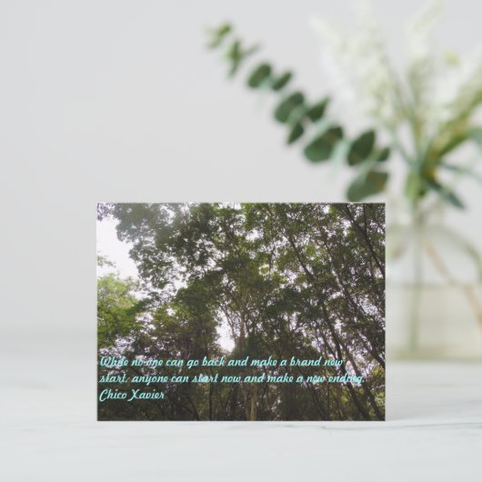 Chico Xavier Quotes Briefkaart (Staand voorkant)