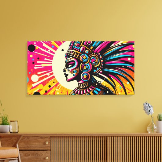 Chicomecōātl 3 canvas afdruk (Insitu (Woonkamer))