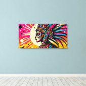 Chicomecōātl 3 canvas afdruk (Insitu (Houten vloer))