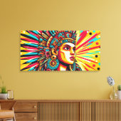 Chicomecōātl 7 canvas afdruk (Insitu (Woonkamer))