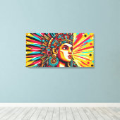 Chicomecōātl 7 canvas afdruk (Insitu (Houten vloer))