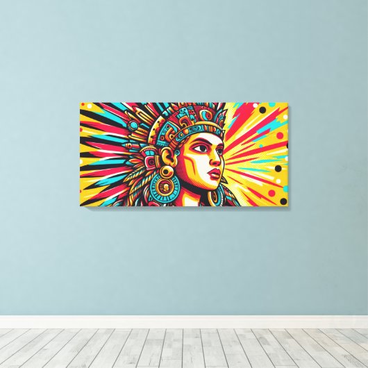 Chicomecōātl 7 canvas afdruk (Insitu (Houten vloer))