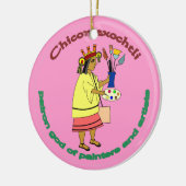 Chicomexochtli - schilderbeschermheer keramisch ornament (Links)