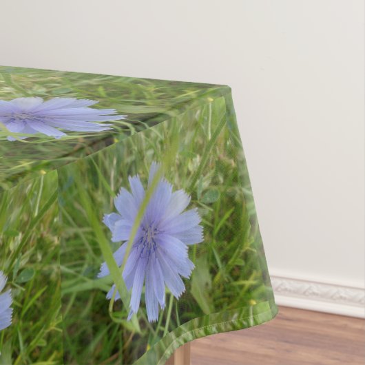 Chicory Blue Paars Flower Floral Tafelkleed (Voorbeeld)