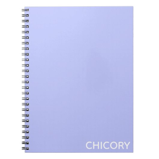 Chicory Flower blue-kleurnaam Notitieboek (Voorkant)