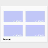 Chicory Flower blue-kleurnaam Rechthoekige Sticker (Vel)