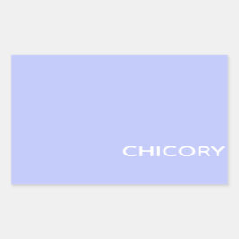 Chicory Flower blue-kleurnaam Rechthoekige Sticker