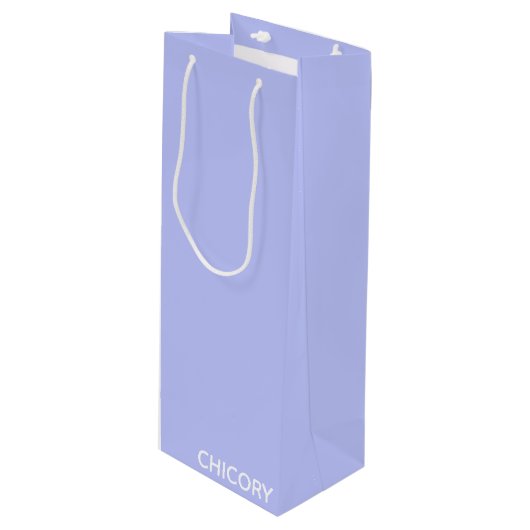 Chicory Flower blue-kleurnaam Wijn Cadeautas (Voorkant Gekanteld)