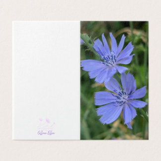Chicory Flower Folded Note Card Kaart