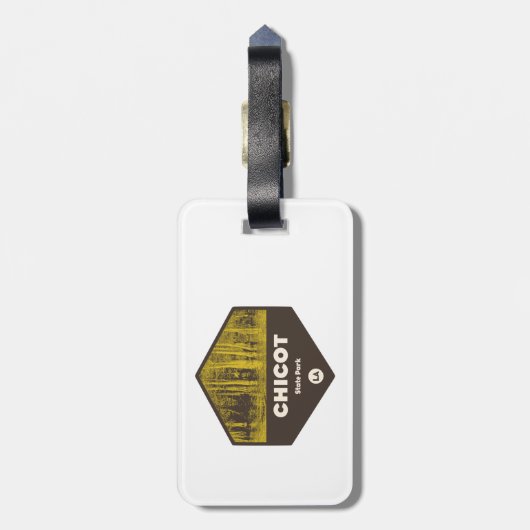 Chicot State Park Louisiana Bagagelabel (Achterkant verticaal)