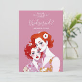 ChicRomantic Vintage Pop Women JR Bridesmaid  (Staand voorkant)