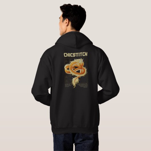 Chicstitch Dragon Hoodie (Achterkant volledig)