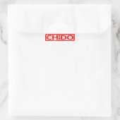 Chido Stamp Ronde Sticker (Tas)