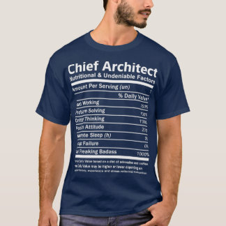 Chief Architect Chief Architect    TNutritional T-shirt