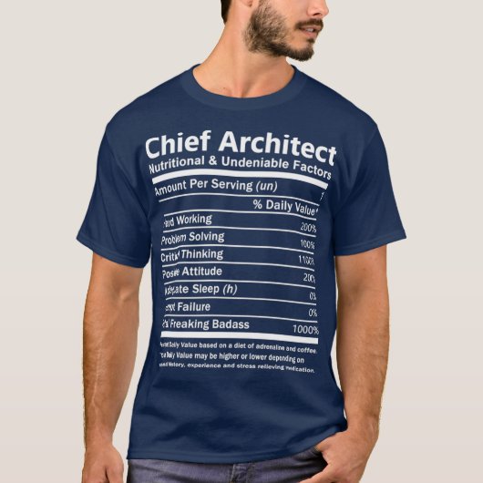 Chief Architect Chief Architect TNutritional T-shirt (Voorkant)