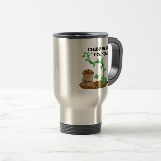 Chief Bean Counter Travel Mug Reisbeker (Voorkant rechts)