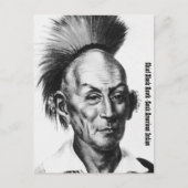 Chief Black Hawk Briefkaart (Voorkant)