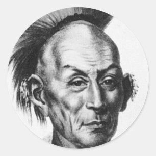Chief Black Hawk Ronde Sticker